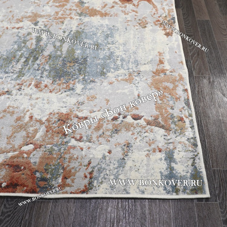 Тонкий Ковер Из Вискозы Дизайн 25 Разноцветный